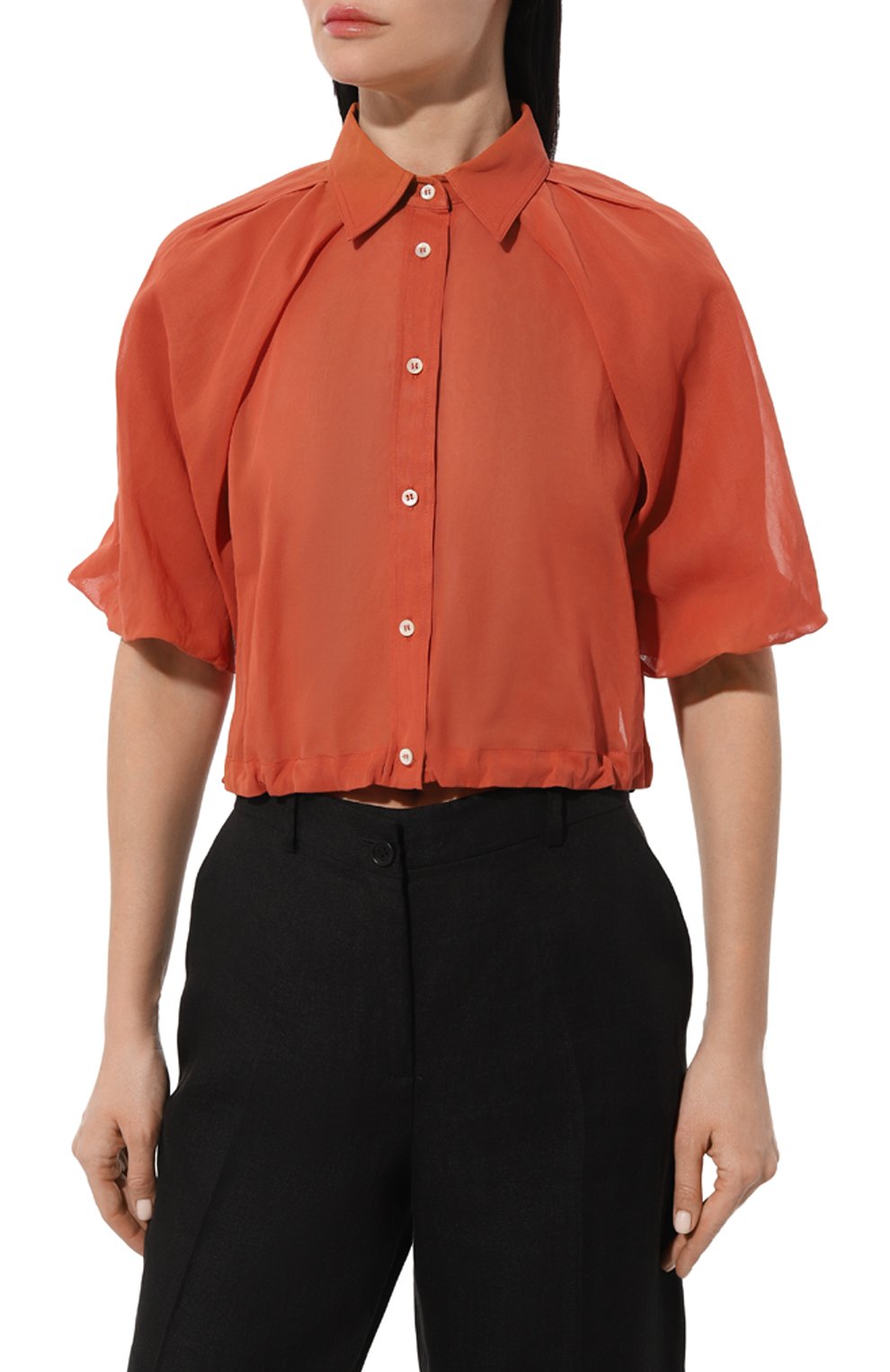 Хлопковая блузка BRUNELLO CUCINELLI, арт. MH911B1347, фото 3