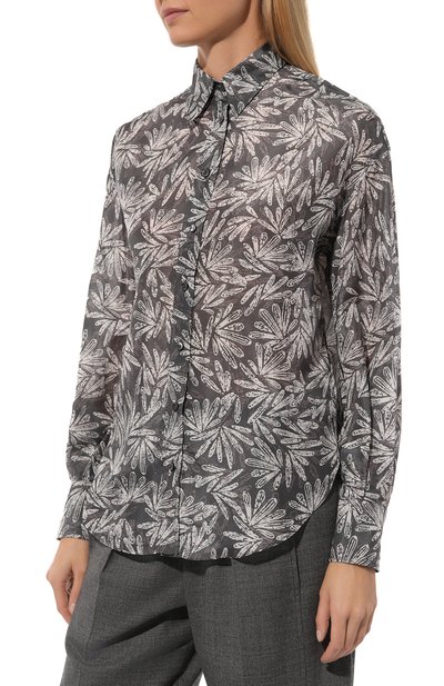 Шелковая рубашка BRUNELLO CUCINELLI, арт. MP913RE116, фото 3