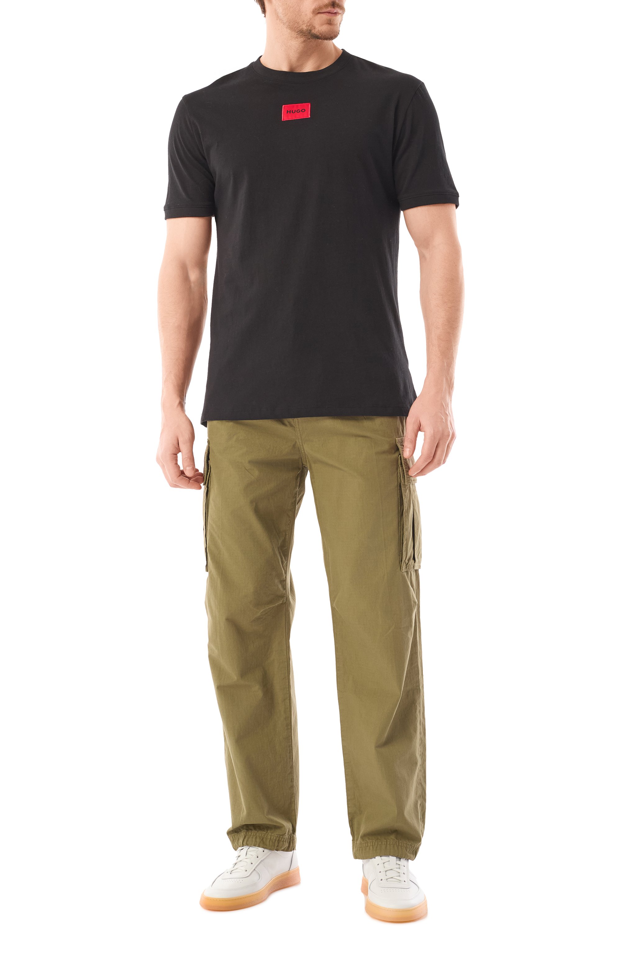Хлопковая футболка HUGO, арт. 50447978, фото 2