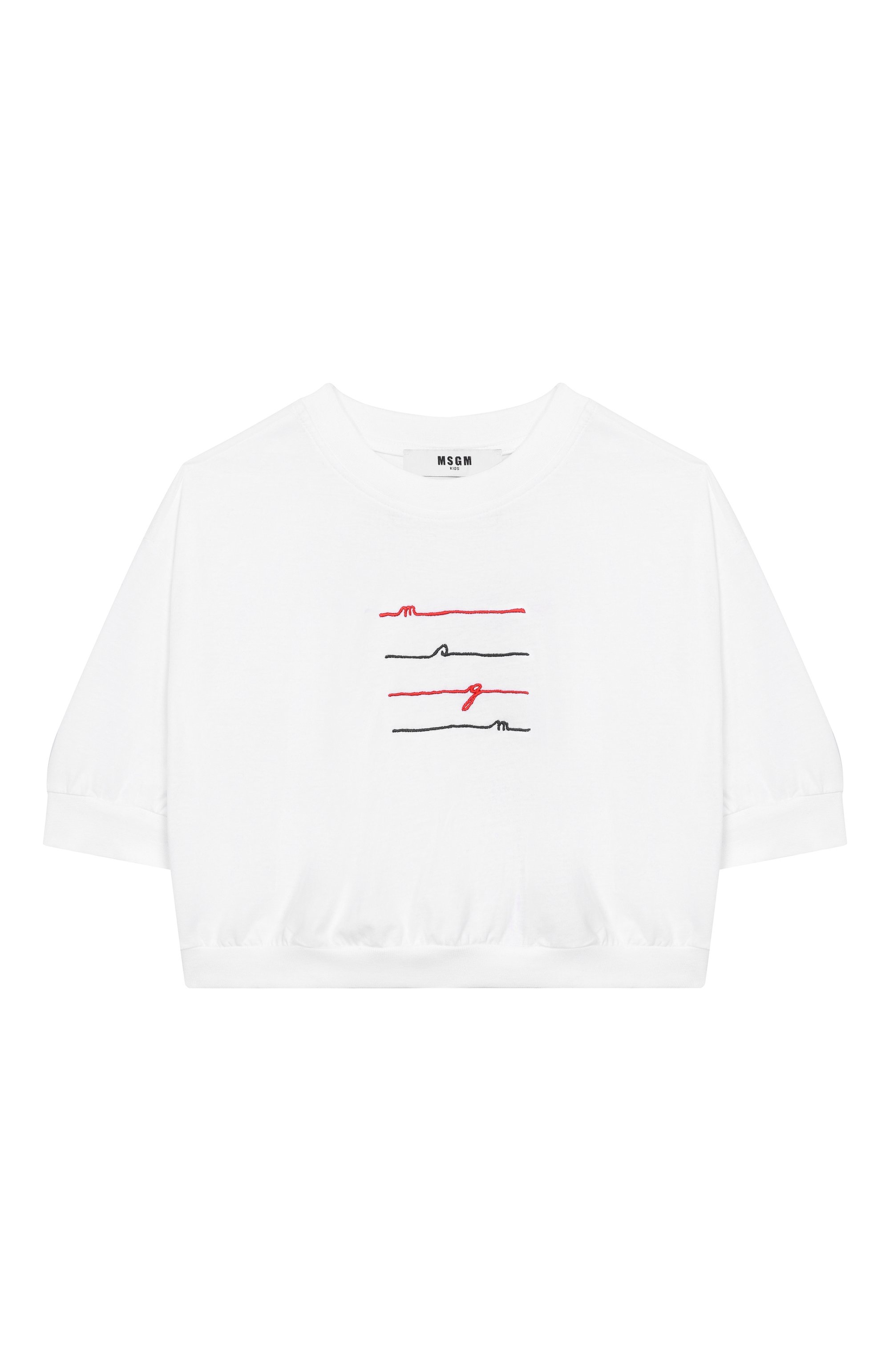 Хлопковый топ MSGM KIDS, арт. S6MSJGTH171, фото 1