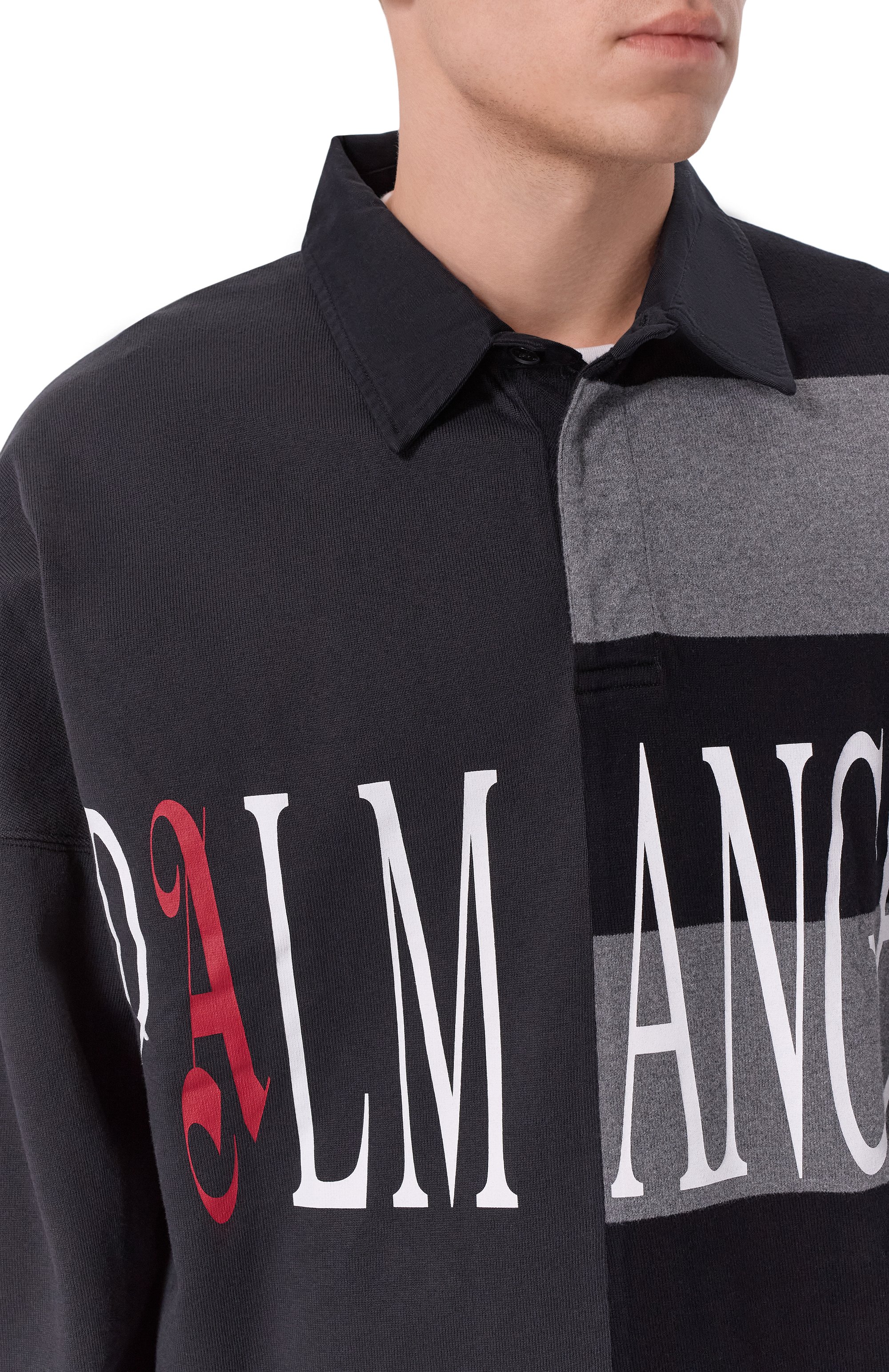 Хлопковое поло PALM ANGELS, арт. PMGC01BF25FAB001, фото 5