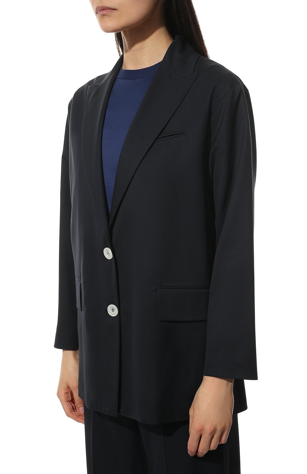 Шерстяной жакет KITON темно-синего цвета по цене 460000 руб., арт. D53502K01024, фото 3 Шерстяной жакет KITON, арт. D53502K01024, фото 3