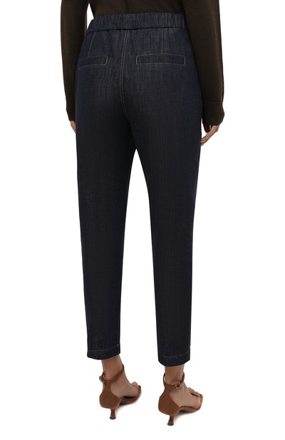 Джинсы BRUNELLO CUCINELLI темно-синего цвета по цене 99750 руб., арт. M0F28P5713, фото 4 Джинсы BRUNELLO CUCINELLI, арт. M0F28P5713, фото 4