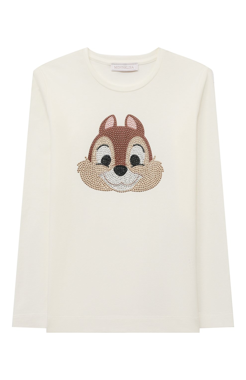 Хлопковый лонгслив MONNALISA, арт. 190626, фото 1