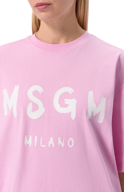 Хлопковое платье MSGM, а рт. 4041MDA510/267002, фото 5