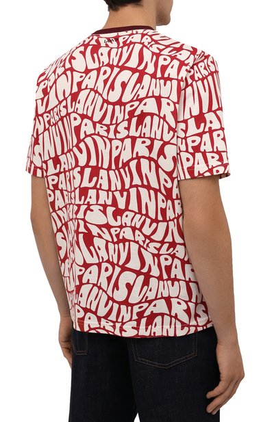 Хлопковая футболка LANVIN, арт. RM-TS0002-J053-A21, фото 4