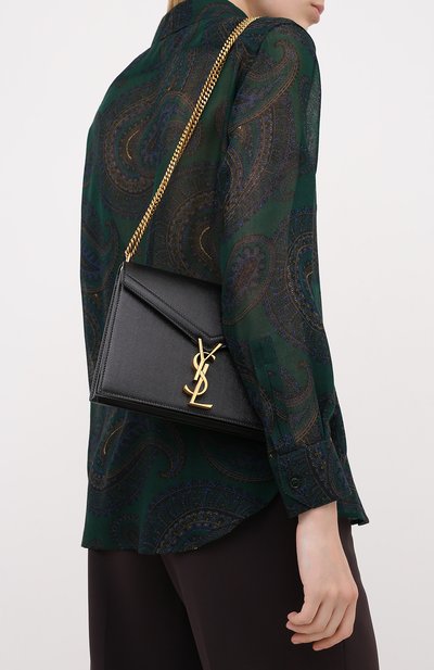 Сумка cassandra medium SAINT LAURENT черного цвета по цене 186000 руб., арт. 532750/B0W0W, фото 5 Сумка cassandra medium SAINT LAURENT, арт. 532750/B0W0W, фото 5