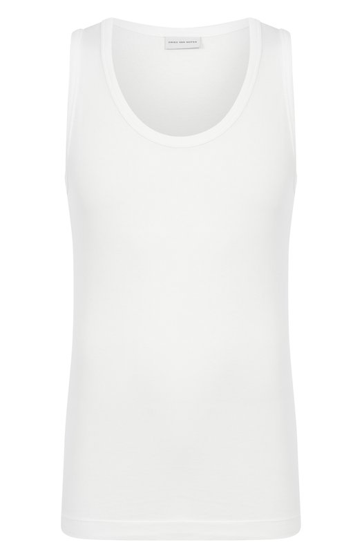 Хлопковая майка Dries Van Noten 251-021105-1600 Белый 251-021105-1600