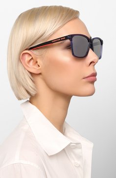 Женские солнцезащитные очки DIOR EYEWEAR синего цвета, арт. DI0RB24.2F PJP | Фото 3 (Кросс-КТ: С/з-унисекс; Региональные ограничения белый список (Axapta Mercury): Не проставлено, RU; Нос: Не проставлено; Тип очков: С/з; Оптика Гендер: оптика-унисекс; Очки форма: Прямоугольные)