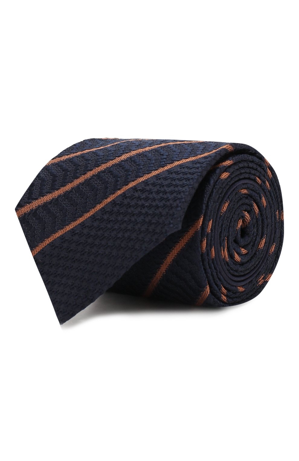 Шелковый галстук ZEGNA темно-синего цвета по цене 31550 руб., арт. Z6B03/15C, фото 1 Шелковый галстук ZEGNA, арт. Z6B03/15C, фото 1