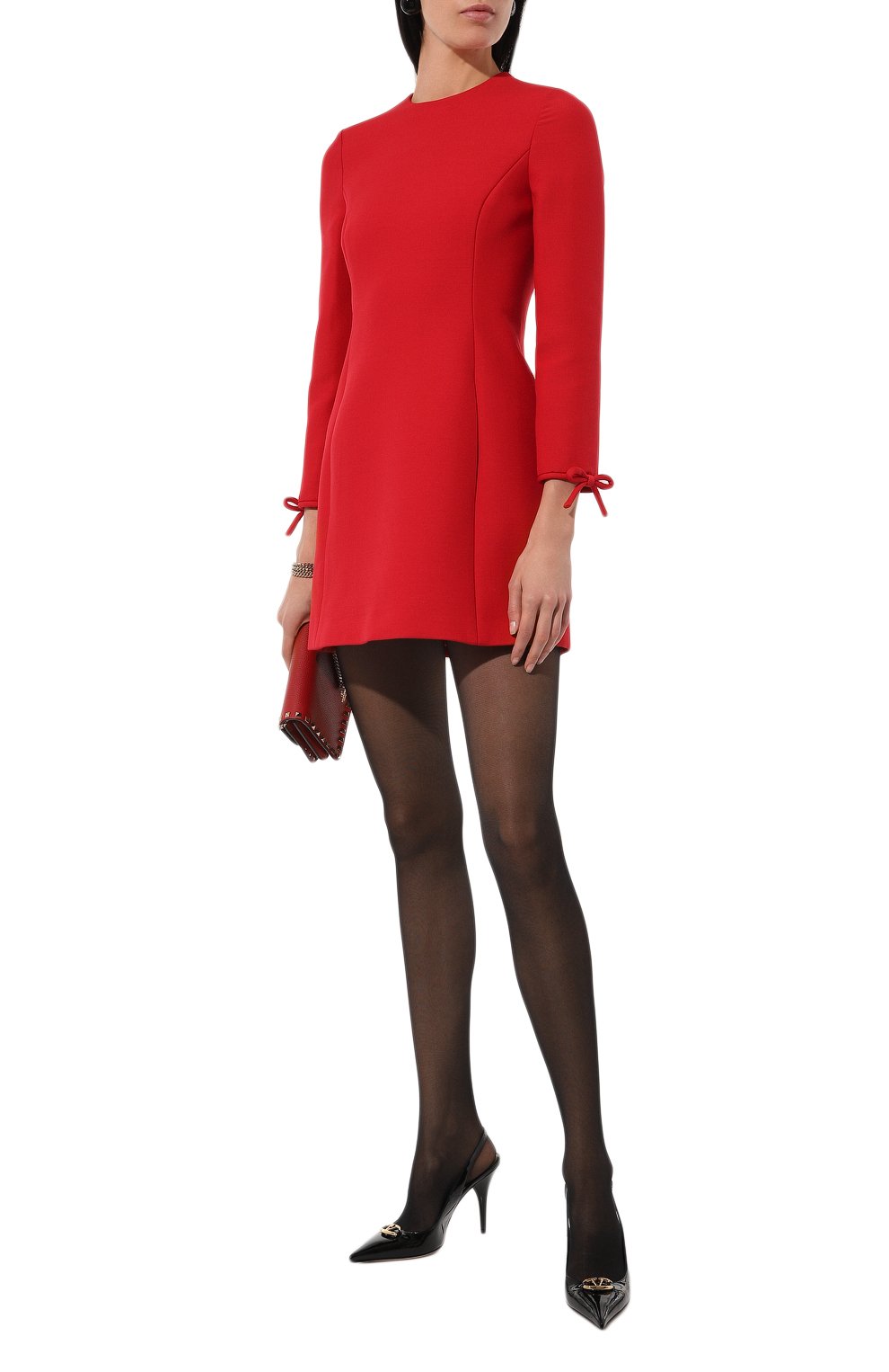 Платье из шерсти и шелка VALENTINO, арт. 5B3VA9S71CF, фото 2