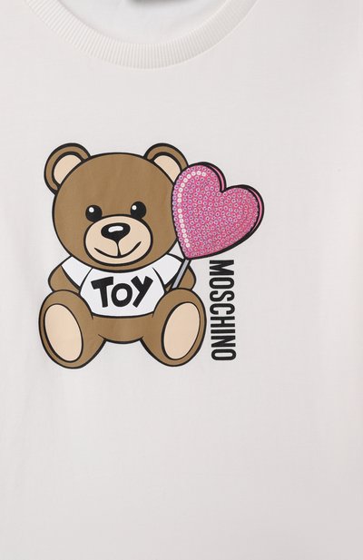 Хлопковая футболка MOSCHINO, арт. HDM06K/LBA00/10-14, фото 3