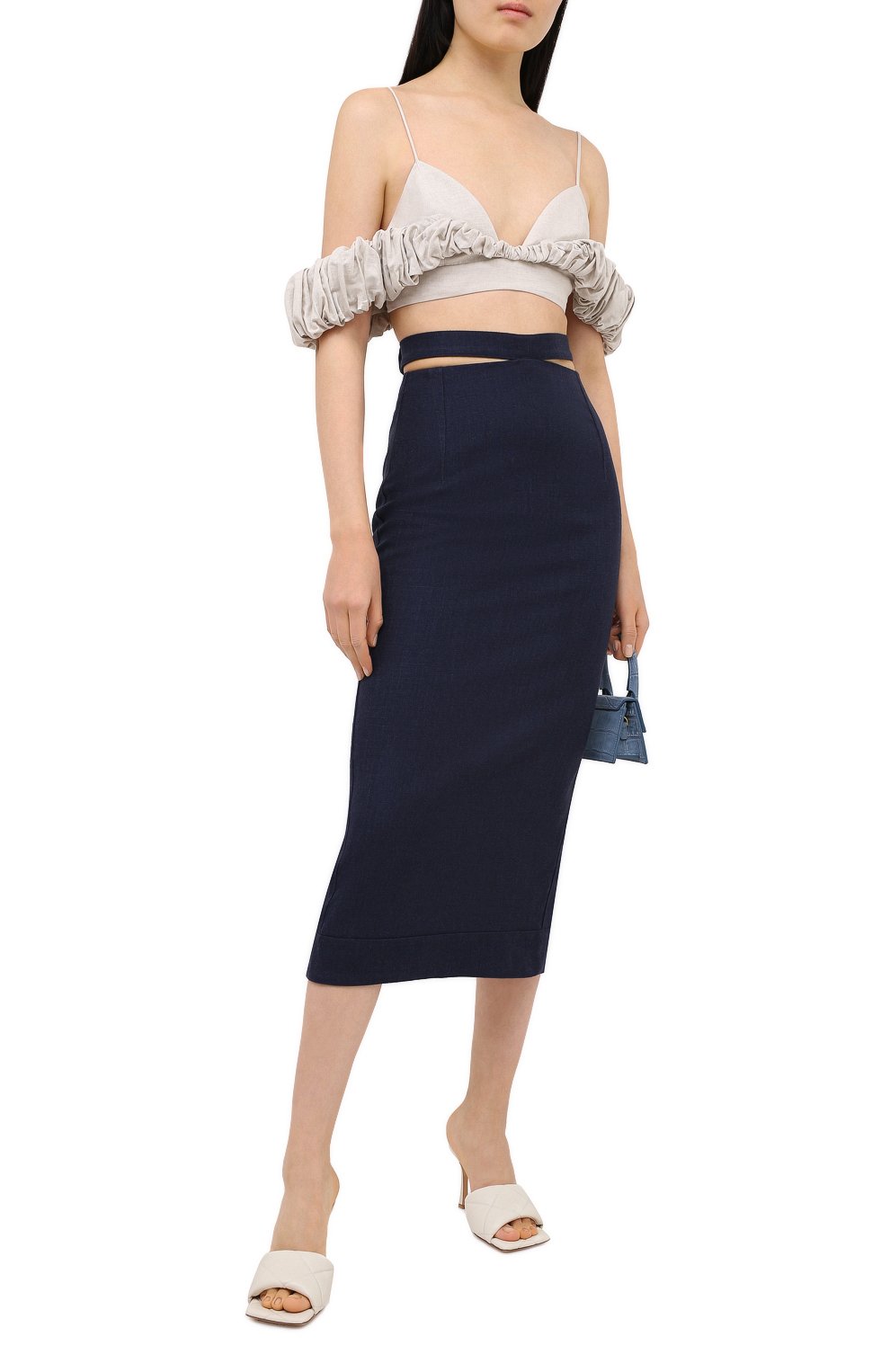 Топ из хлопка и льна JACQUEMUS, арт. 203T002/128160, фото 2