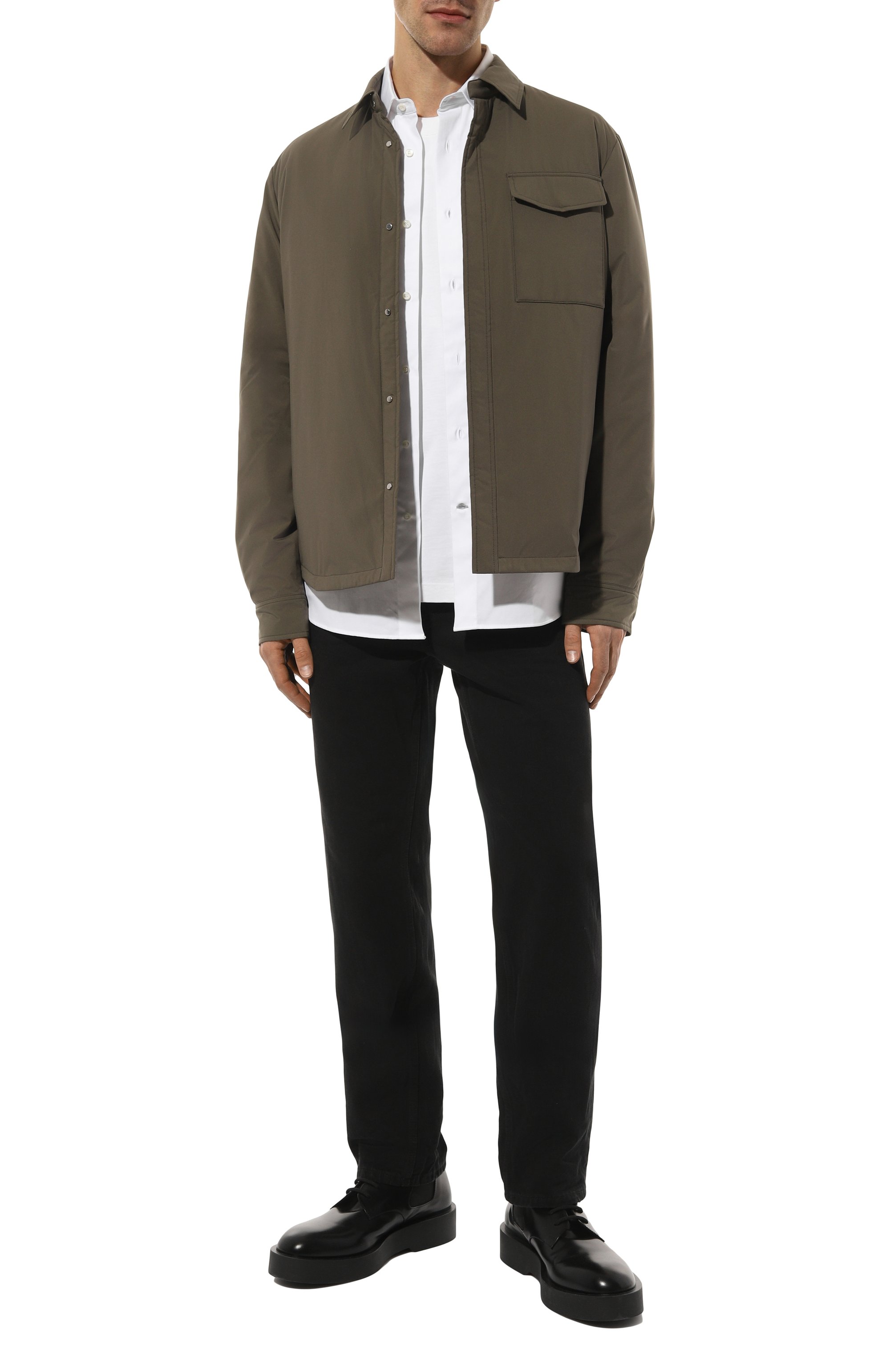 Хлопковая рубашка BRUNELLO CUCINELLI, арт. MW6040626, фото 2