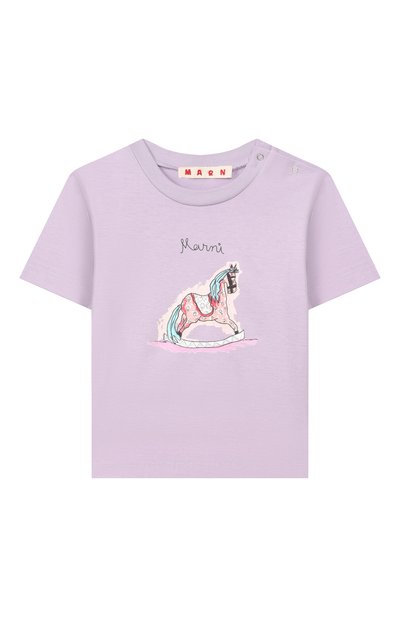 Хлопковая футболка MARNI, арт. M01623/M00RF