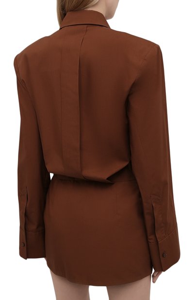 Хлопковое платье THE ATTICO, арт. 213WCA54/C017, фото 4