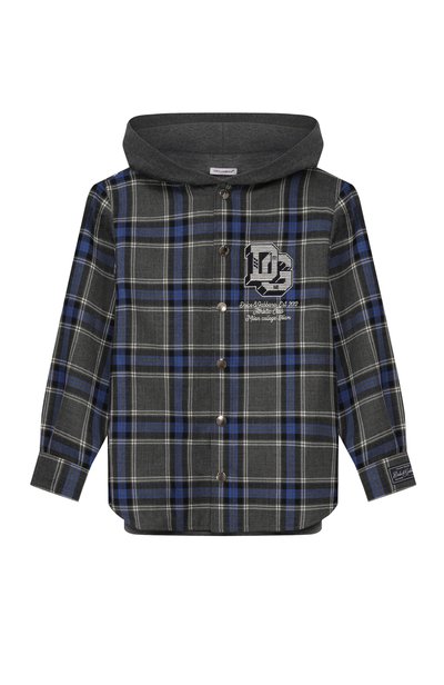 Рубашка из шерсти и хлопка DOLCE & GABBANA, арт. L44S98/FQ2N0_001