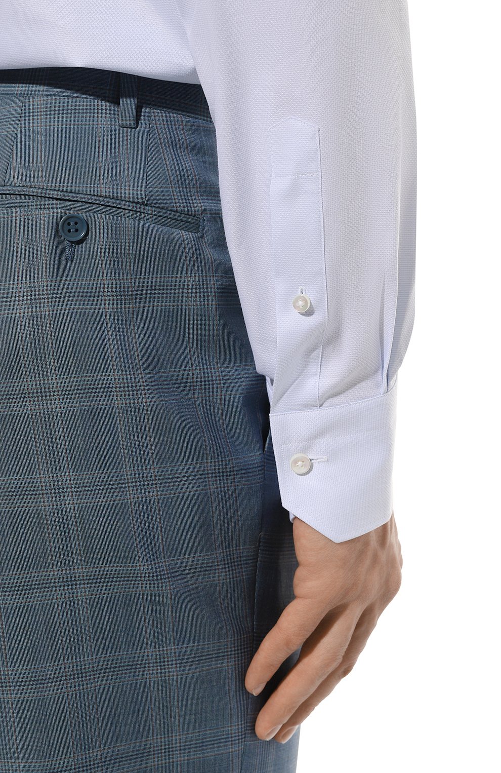 Хлопковая сорочка ZEGNA, арт. 701033A7/9MS0JI, фото 6