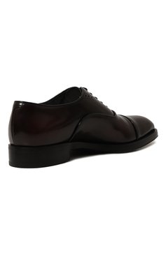 Мужские кожаные оксфорды PRADA темно-коричневого цвета, арт. 2EA130-055-F0397-X000 | Фото 5 (Материал сплава: Проставлено; Стили: Классический; Нос: Не проставлено; Материал внешний: Натуральная кожа)