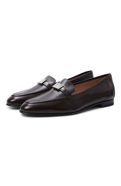 Женские кожаные лоферы KITON, арт. D59826K0514L