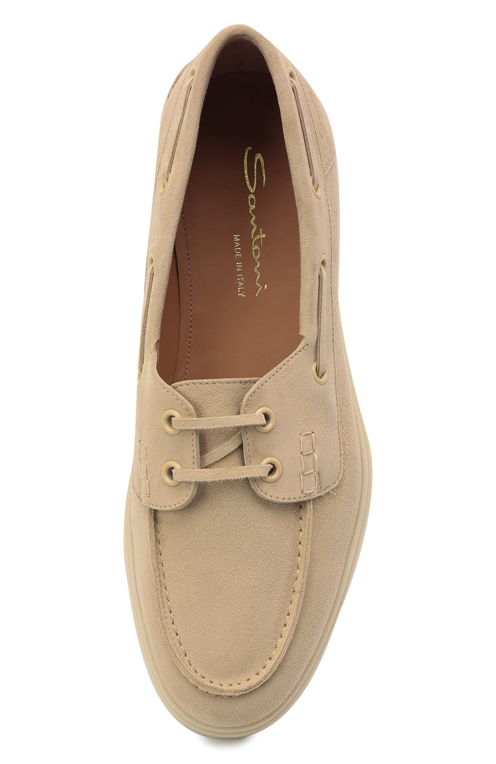 Замшевые лоферы SANTONI, арт. WUYA59940TISNLH0E40, фото 6