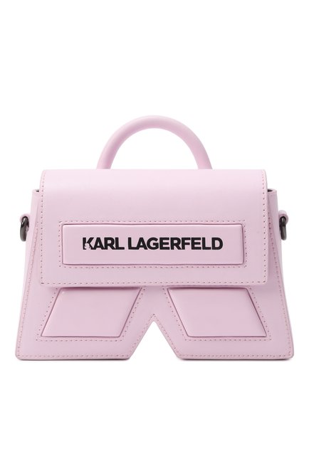 Детская сумка KARL LAGERFELD KIDS светло-розового цвета, арт. Z30401 | Фото 1 (Материал сплава: Проставлено; Материал: Текстиль; Нос: Не проставлено)