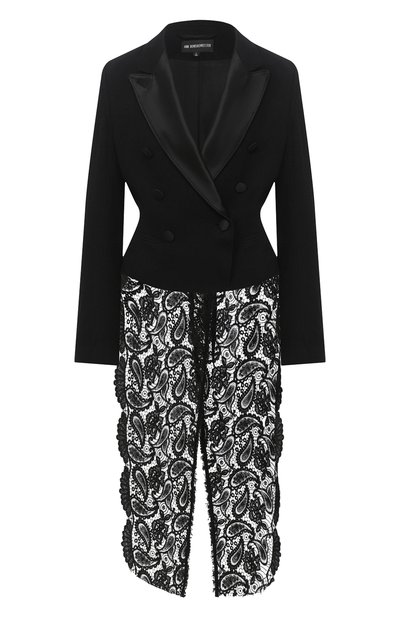 Женский жакет из хлопка и шерсти ANN DEMEULEMEESTER, арт. 2002-1002-PB-165-099