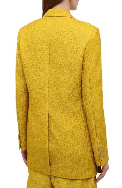 Жакет DRIES VAN NOTEN желтого цвета по цене 144500 руб., арт. 221-030428-4146, фото 4 Жакет DRIES VAN NOTEN, арт. 221-030428-4146, фото 4