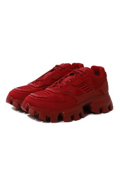 Мужские кроссовки cloudbust thunder PRADA красного цвета, арт. 2EG293-3KZU-F0LXN | Фото 1 (Материал внешний: Текстиль; Материал сплава: Проставлено; Стили: Классический; Материал утеплителя: Без утеплителя; Подошва: Массивная; Драгоценные камни: Проставлено)