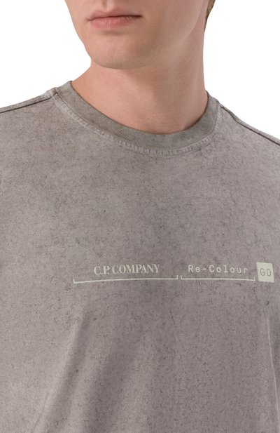 Хлопковая футболка C.P. COMPANY, арт. 21CMTS178A/110774S, фото 5