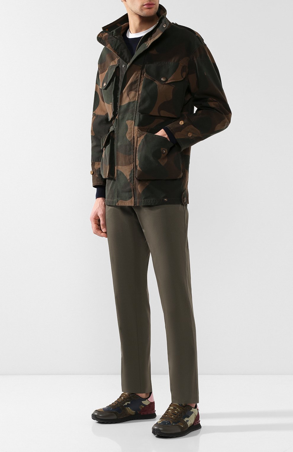 Комбинированные кроссовки rockrunner camouflage VALENTINO, арт. RY2S0723/TCC, фото 2