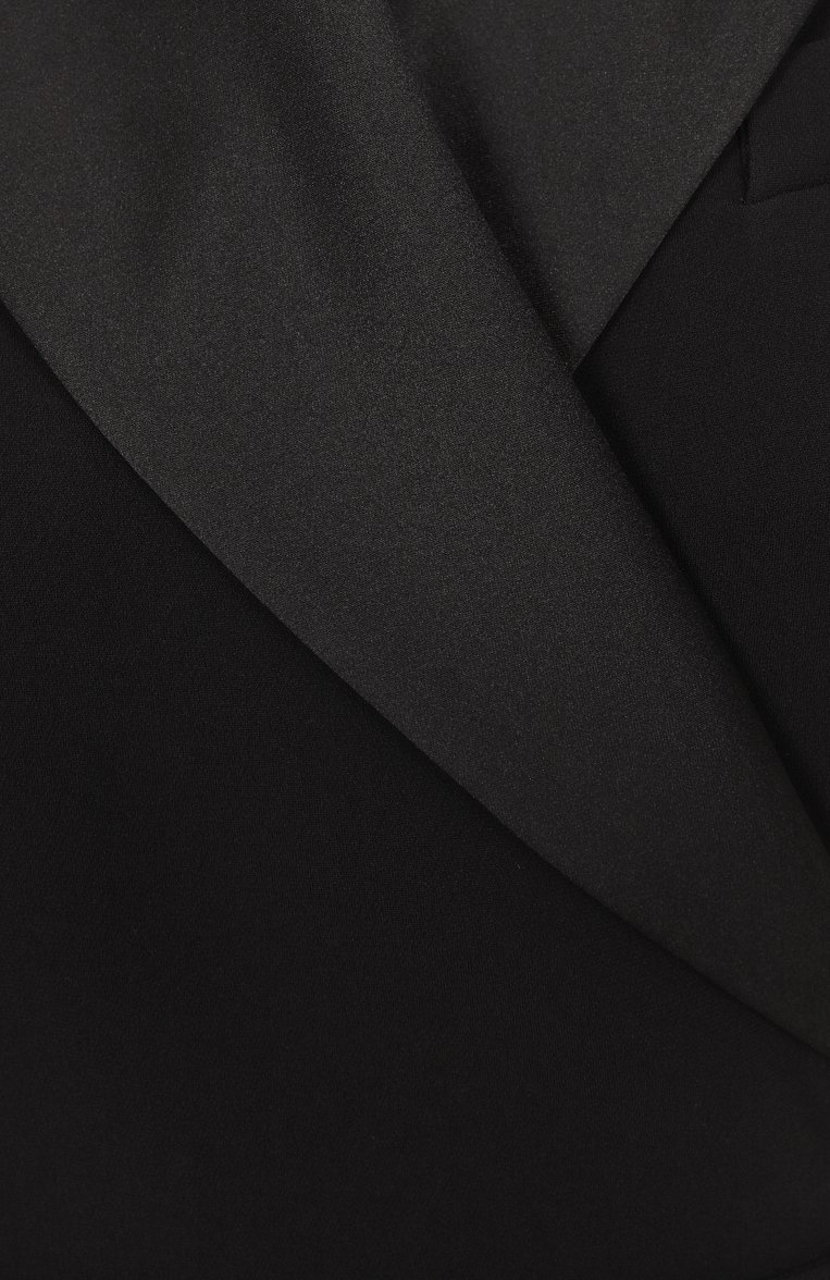 Женский комбинезон WEEKEND MAX MARA черного цвета, арт. BAVIERA | Фото 6 (Рукава: Длинные; Материал внешний: Синтетический материал; Длина (брюки, джинсы): Стандартные; Случай: Повседневный; Стили: Кэжуэл; Женское Кросс-КТ: Комбинезон-одежда)