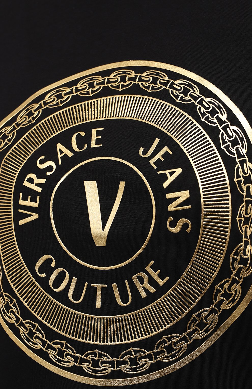 Хлопковая футболка VERSACE JEANS COUTURE, арт. B2HZA7TK-ZDP613 REG. 48 F0IL/30319, фото 5