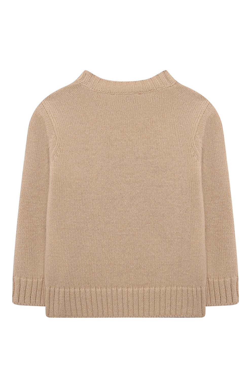 Шерстяной пуловер IL GUFO бежевого цвета по цене 17550 руб., арт. A24MA466EM220/6M-9M, фото 2 Шерстяной пуловер IL GUFO, арт. A24MA466EM220/6M-9M, фото 2