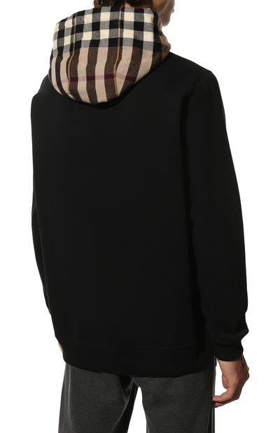 Хлопковое худи BURBERRY, арт. 8045004, фото 4