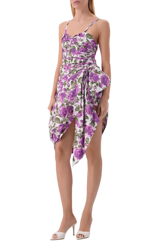 Хлопковое платье Chloé CH26UR125316 Фиолетовый  CH26UR125316 Фото 2