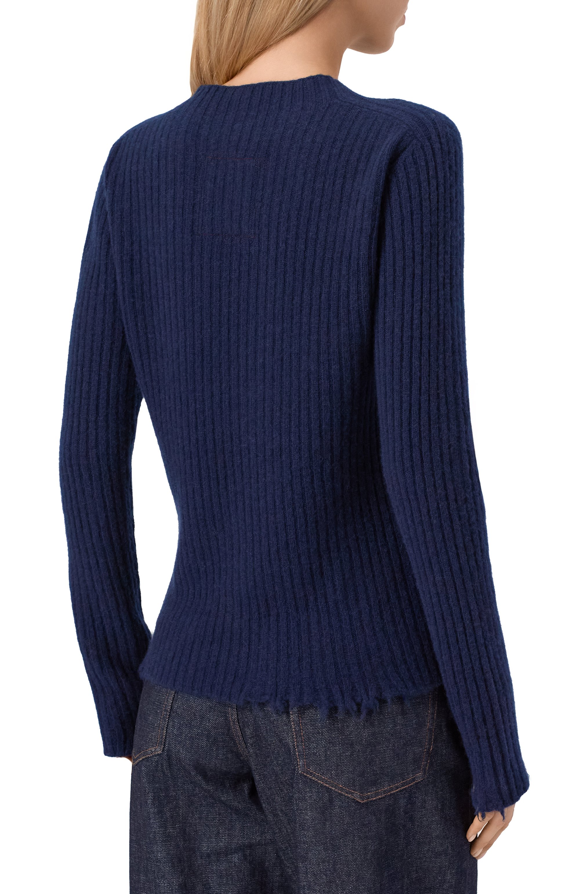 Кашемировый жилет UMA WANG синего цвета по цене 59850 руб., арт. W2 M UK7150, фото 4 Кашемировый жилет UMA WANG, арт. W2 M UK7150, фото 4