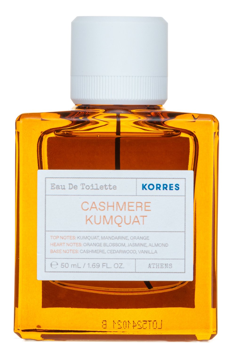 Туалетная вода cashmere kumquat (50ml) KORRES бесцветного цвета по цене 5990 руб., арт. 4603702121095, фото 1 Туалетная вода cashmere kumquat (50ml) KORRES, арт. 4603702121095, фото 1