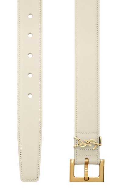 Кожаный ремень monogram SAINT LAURENT, арт. 634437/B000W, фото 3