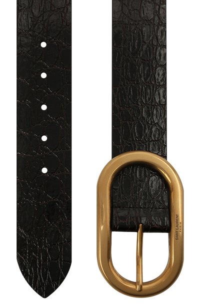 Кожаный ремень SAINT LAURENT, арт. 669870/1ZQ0W, фото 3