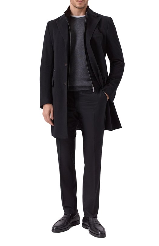 Кашемировое пальто Corneliani 261581-2612097 Чёрный  261581-2612097 Фото 2