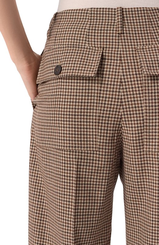 Шерстяные брюки Brunello Cucinelli MB149P8978 Бежевый  MB149P8978 Фото 5