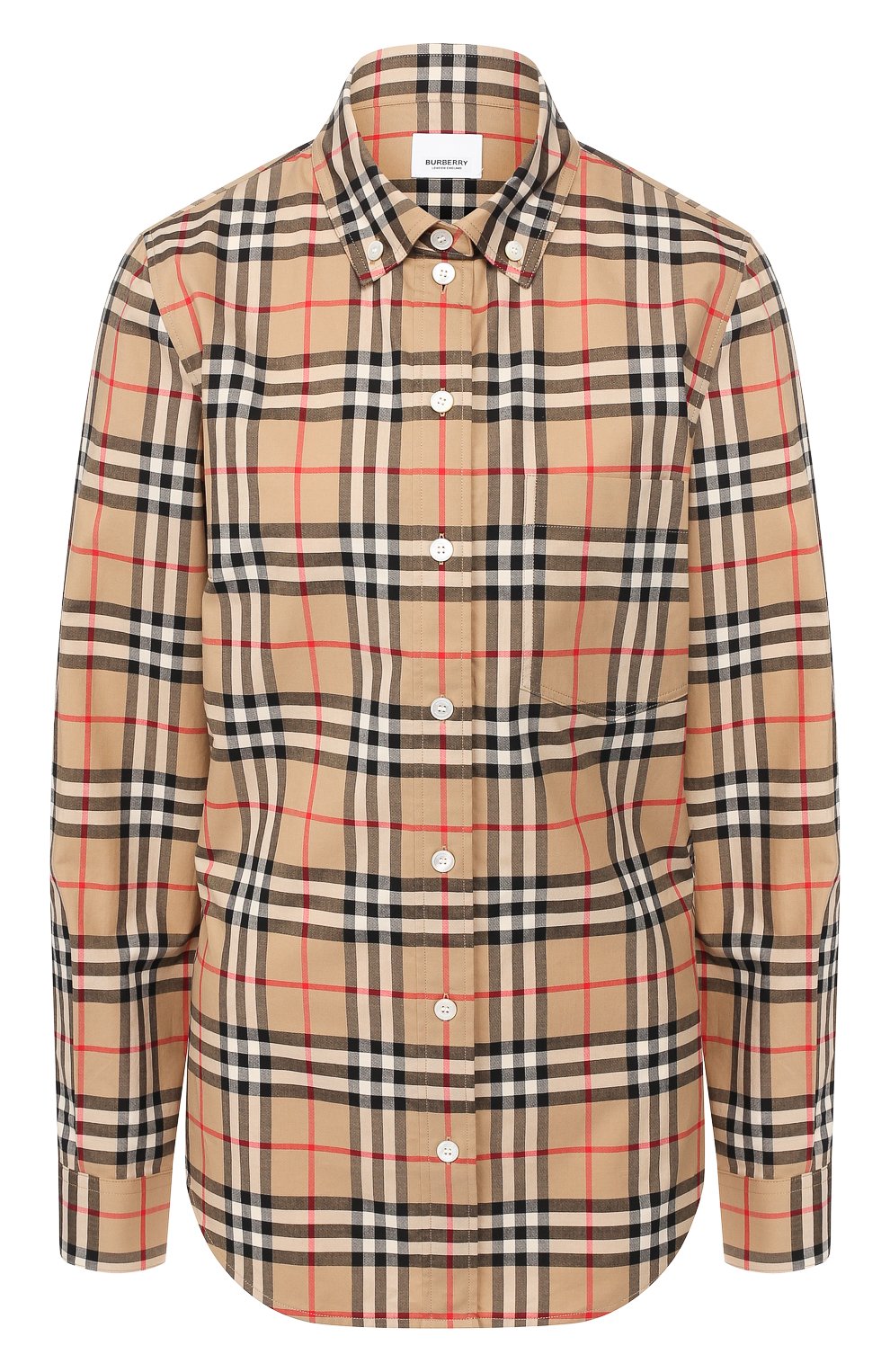 Хлопковая блузка BURBERRY, арт. 8009033, фото 1