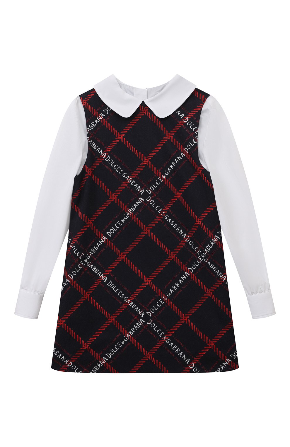 Хлопковое платье DOLCE & GABBANA синего цвета по цене 54400 руб., арт. L53DL8/G7JI6/2-6, фото 1 Хлопковое платье DOLCE & GABBANA, арт. L53DL8/G7JI6/2-6, фото 1