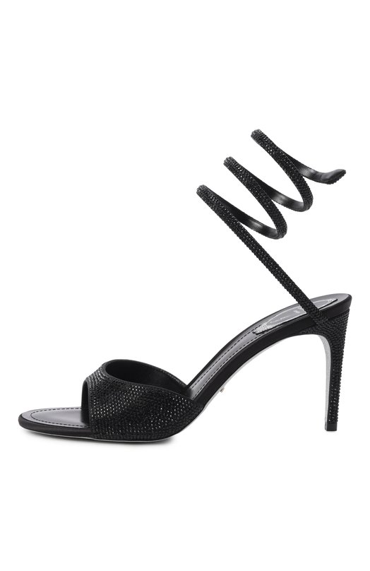 Текстильные босоножки Audrey 80 Rene Caovilla C12608-080/R001 Чёрный  C12608-080/R001 Фото 4