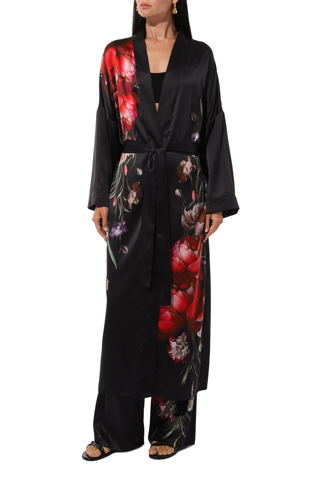 Шелковый халат YANINA, арт. T-2546, фото 3