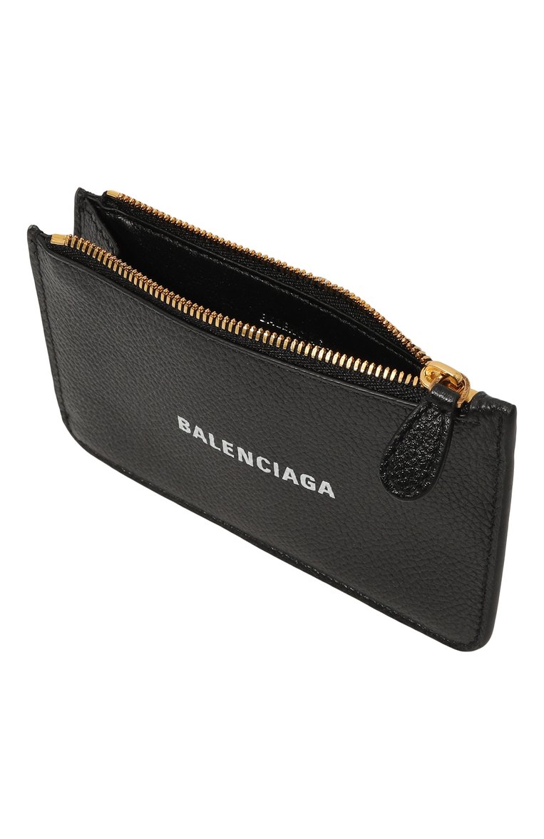 Женский кожаный футляр для кредитных карт BALENCIAGA черного цвета, арт. 637130 1IZIM | Фото 3 (Материал: Натуральная кожа; Нос: Не проставлено)