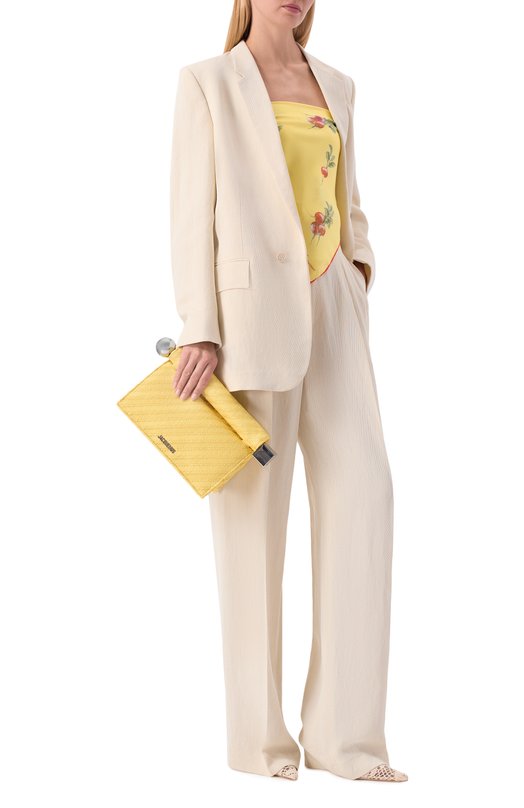 Клатч Le Rond Carré Jacquemus 26EBAW00356/AW00722 Жёлтый  26EBAW00356/AW00722 Фото 3
