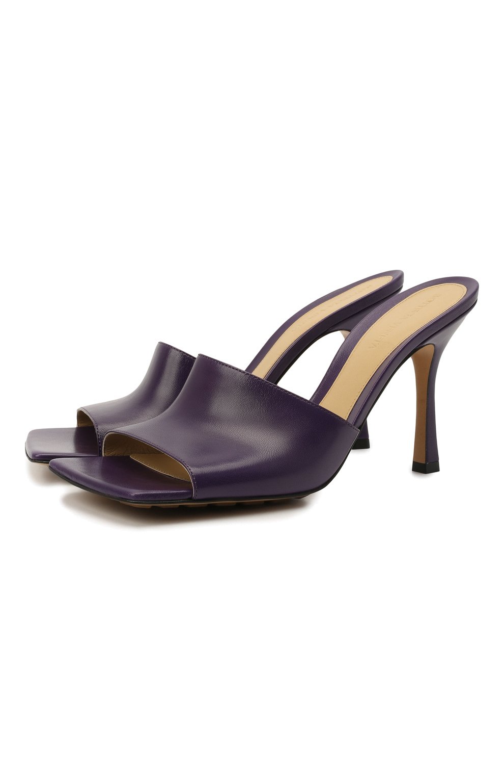 Кожаные мюли the stretch BOTTEGA VENETA фиолетового цвета по цене 79150 руб., арт. 610538/VBSF0, фото 1 Кожаные мюли the stretch BOTTEGA VENETA, арт. 610538/VBSF0, фото 1