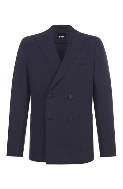Мужской пиджак изо льна и вискозы BOSS, арт. 50540686